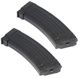 Airsoft Gang Airsoft Gun Magazine 1 Airsoft Parts 2pcs Pack CYMA 140rd Mid-Cap Metal Magazine for AK-Series AEG Black