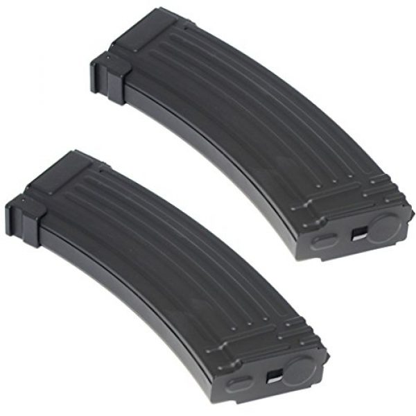 Airsoft Gang Airsoft Gun Magazine 1 Airsoft Parts 2pcs Pack CYMA 140rd Mid-Cap Metal Magazine for AK-Series AEG Black