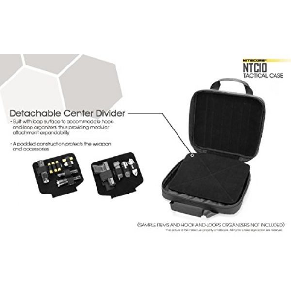 Nitecore Battery Case 4 Nitecore NTC10 Tactical Gear Carry case with EdisonBright BBX3 Battery case