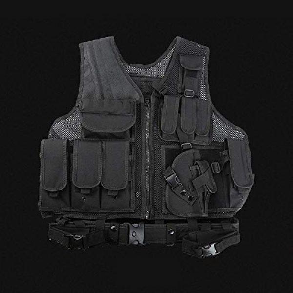 BGJ Airsoft Tactical Vest 2 BGJ Tactical Vest Military Combat Armor Vests Mens Tactical Hunting Vest Army Adjustable Armor Outdoor CS Training Vest Airsoft