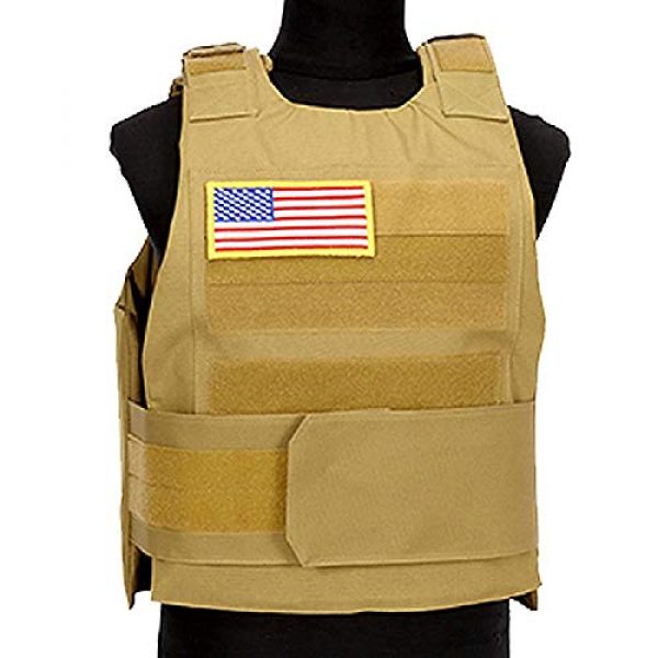 BGJ Airsoft Tactical Vest 3 Hunting Combat CS Vest Black Hawk Green Sports Vest Down Body Armor Plate Tactical Airsoft Carrier Vest CB Camo Woodland Outdoor