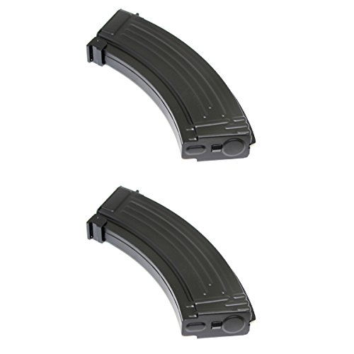Airsoft Shopping Mall Airsoft Gun Magazine 1 Airsoft Shooting Gear 2pcs Pack CYMA 150rd Mid-Cap Magazine for AK-Series AEG Black