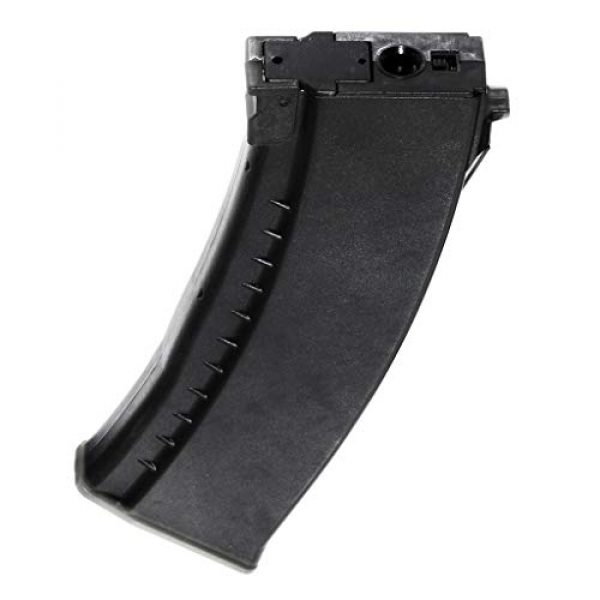 Airsoft Gang Airsoft Gun Magazine 1 Airsoft Parts Battleaxe 500rd Flash Mag Hi-Cap Magazine for JG(Jing Gong), Classic Army, ICS, APS, D-Boys, CYMA, Tokyo Marui AK AEG Black