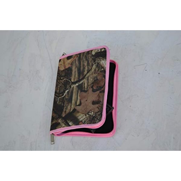 Explorer Cases Pistol Case 3 Explorer TC11 Mossy Oak with Pink Trim Pistol Soft Case, Handgun Soft Case , 9mm ruger glock Pistol Case, Carry Case, Revolver Case