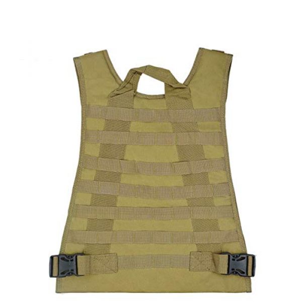 HHFC Airsoft Tactical Vest 4 HHFC Outdoor Nylon Tactical Vest Security Guard Waistcoat Field Combat Training Protective Vest Tactical Molle Airsoft Vest Paintball Combat Soft Vest