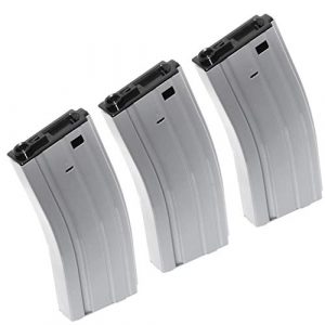 Generica Airsoft Gun Magazine 1 Airsoft Spare Parts CYMA 3pcs 350rd Hi-Cap Mag Magazine for D-Boys Classic Army WE SRC JG E&C CYMA Tokyo Marui M4 M16 Series AEG Grey
