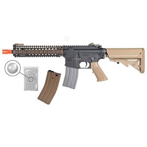 Wearable4U Airsoft Rifle 1 Umarex MK18 Avalon Black/Tan AEG Electric Airsoft Rifle Gun with Wearable4U Bundle