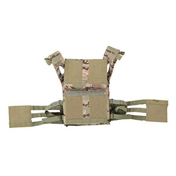 GXYWAN Airsoft Tactical Vest 4 GXYWAN Tactical Vest, Ghost Anti-War Vest Combat Uniform Camouflage Line Vest (Black)