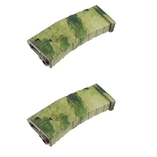 Airsoft Shopping Mall Airsoft Gun Magazine 1 Airsoft Shooting Gear APS 2pcs Hi-Cap U Mag Magazine for FMR/ASR/UAR/M-Series AEG A-TACS FG Camo