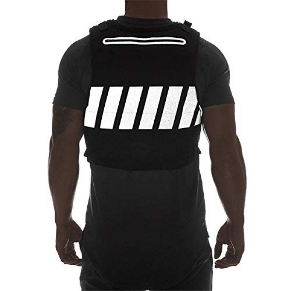 Armiya Airsoft Tactical Vest 4 Mens Molle Tactical Military Chest Rig Law Enforcement Work Reflective Vest Combat Condor Security Training Tool Pouch for Outdoor Paintball CS Game Airsoft Climbing Hiking (Black)