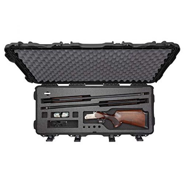 Nanuk Pistol Case 3 Nanuk 985 Waterproof Hard Case with Wheels and Foam Insert for Shotguns - Black