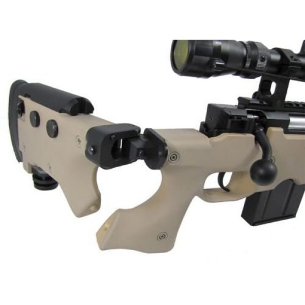 Prima USA Airsoft Rifle 4 well l96 heavy single bolt action spring airsoft sniper rifle with scope tan(Airsoft Gun)