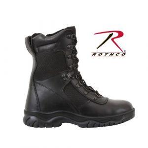 Rothco Combat Boot 1 Forced Entry 5053 Black Tactical Boots for Police, EMS w/Side Zipper