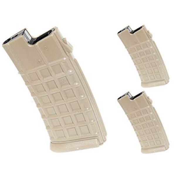 Airsoft Shopping Mall Airsoft Gun Magazine 1 Airsoft Shooting Gear Battleaxe 3pcs 330rd Map Hi-Cap Magazine for JG Classic Army Tokyo Marui AUG Tan