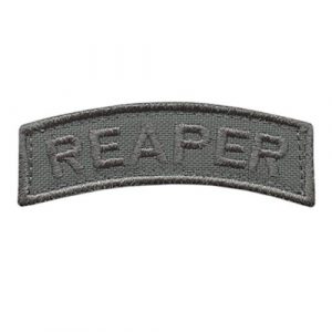 LEGEEON Airsoft Morale Patch 1 LEGEEON Reaper Shoulder Tab Wolf Gray Badge Grey US Army Tactical Morale Hook&Loop Patch