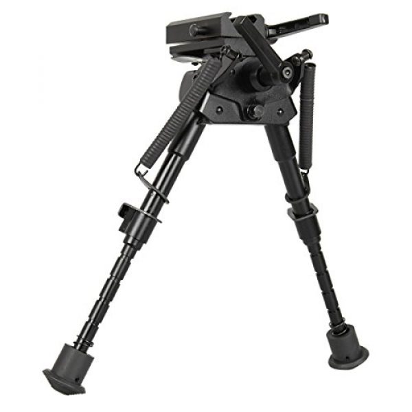 Gazelle Trading Airsoft Gun Barrel Bipod 7 Gazelle Trading 8-11 Inches Tactical Rifle Bipod with Pivot Lock for Shooting Quick Release Monopods