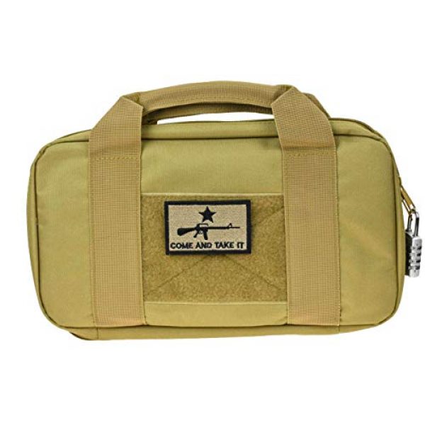 JFFCE Pistol Case 1 JFFCE Tactical Pistol Storage case for Single Pistol and Mag with Heavy Duty Double Zippers