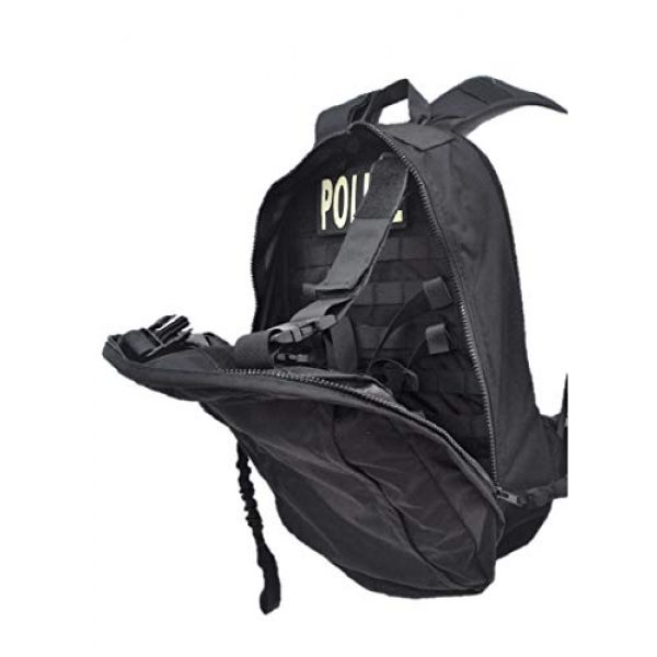 SOETAC Tactical Backpack 4 Cordura Molle System Bag Carrier Combat Army Gear Quick Release Military Invisible Tactical Vest Backpack (Black)