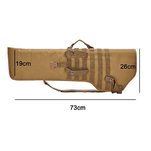 BGJ Rifle Case 5 Tactical 73cm Rifle Shotgun Scabbard Bag Backpack Military Gun Carry Case Holster Airsoft Assault Long Knife Hunting Bag Pack