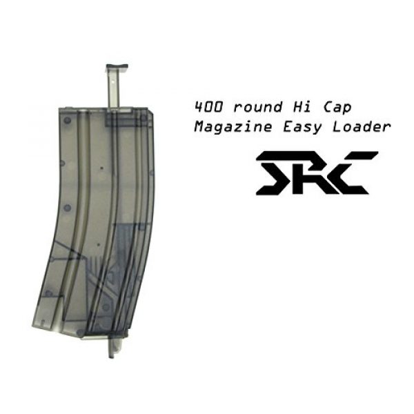 SRC Airsoft Gun Magazine 2 SRC Hi-Cap 400rd M4 Style Speed Easy Loader for Airsoft AEG Magazine