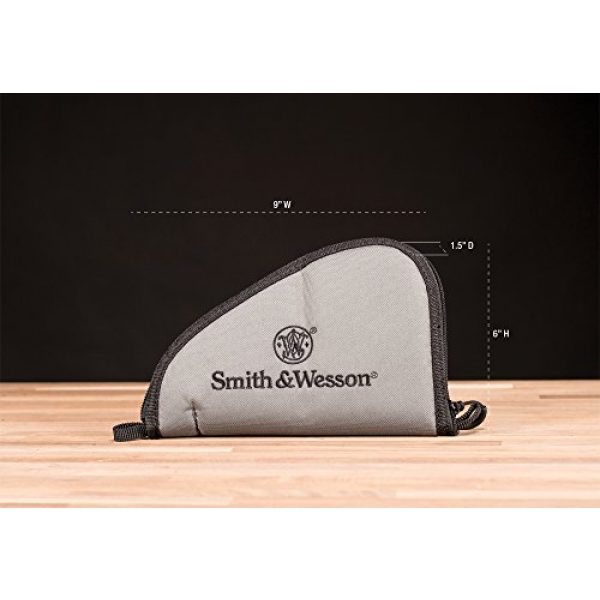 Smith & Wesson Pistol Case 2 M&P by Smith & Wesson Defender Handgun Case Single Padded Pistol Bag for Hunting Shooting Range Sports Storage and Transport