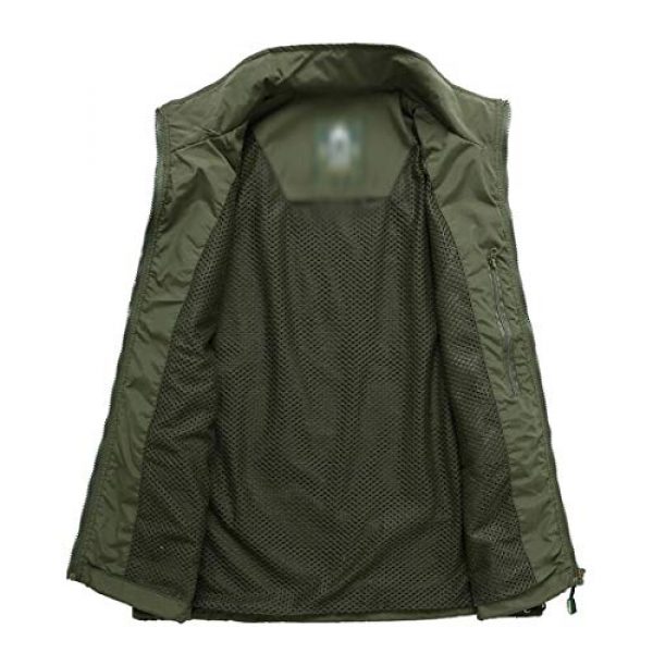 DAFREW Airsoft Tactical Vest 4 DAFREW Casual Vest Thin Section Spring and Autumn Vest Men's Multi-Pocket Outdoor Photography Vest Middle-Aged Vest (Color : Khaki, Size : M)
