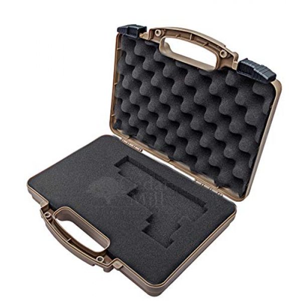 Cedar Mill Fine Firearms Pistol Case 2 Glock Compatible Go-Pack | Custom case with EVA display foam to protect your G17 9mm Gen1,2,3,4,5 G22 .40 Gen1,2,3,4,5 G19 19 9mm Gen1,2,3,4,5 G23 .40 Gen1,2,3,4,5 G26 9mm Gen1,2,3,4,5 G27 .40 Gen1,2