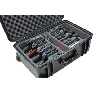Case Club Pistol Case 1 Case Club 8 Pistol Pre-Cut Waterproof Case with 2 Silica Gel Canisters to Help Prevent Gun Rust