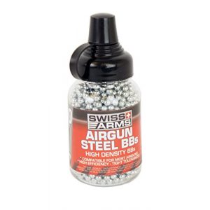Swiss Arms Air Gun Pellet 1 Swiss Arms 1500-Round 0.177 Steel BB's, 4.5mm, Silver