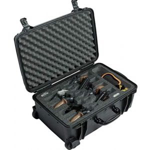 Case Club Pistol Case 1 Case Club 8 Revolver/Semi-Auto Pre-Cut Waterproof Case with Accessory Pocket & Silica Gel to Help Prevent Gun Rust