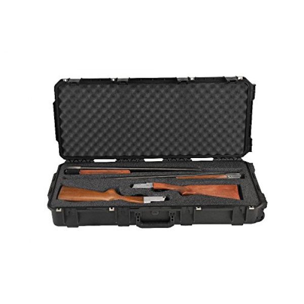 SKB Cases Rifle Case 3 SKB Injection-Molded Double Custom Breakdown Shotgun Case, Black, 38 Inches (3i-3614-CBD)