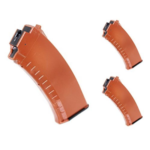 Airsoft Shopping Mall Airsoft Gun Magazine 1 Airsoft Shooting Gear 3pcs 60rd Mid-Cap Magazine For Tokyo Marui Next Gen AK AEG Brown