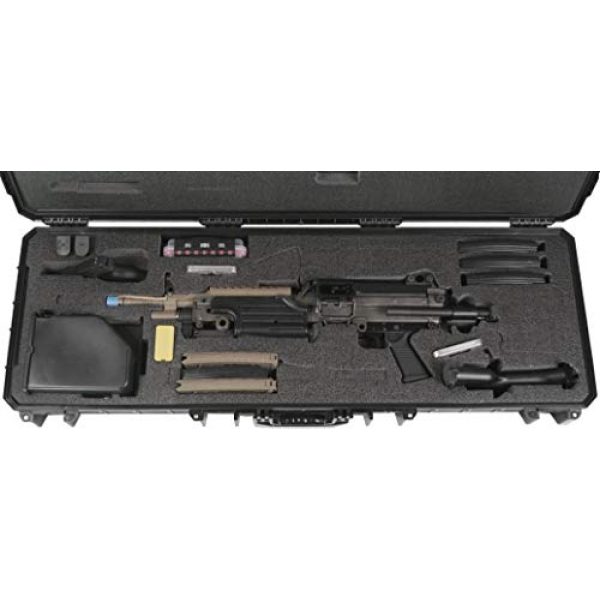 Case Club Rifle Case 3 Case Club Pre-Cut FN M249S Waterproof Rifle Case with Accessory Box & Silica Gels to Help Prevent Gun Rust