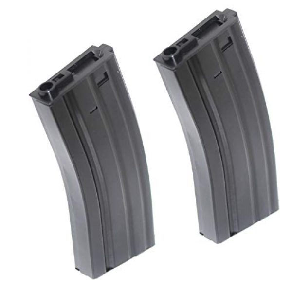 Airsoft Gang Airsoft Gun Magazine 1 Airsoft Parts 2pcs 300rd Mag Hi-Cap Magazine for G&P Tokyo Marui ICS Classic Army M-Series M4 M16 AEG