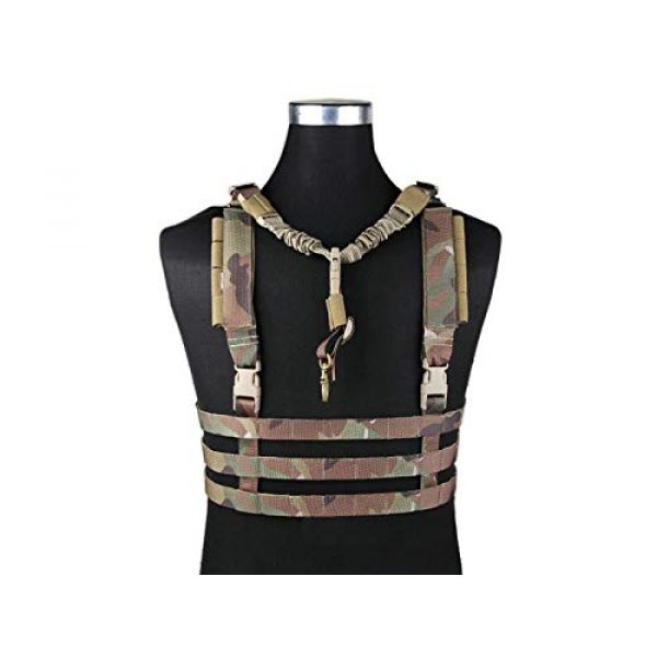 Paintball Equipment Airsoft Tactical Vest 1 Paintball Equipment Emerson Molle System Low Profile Chest Rig Multicam MC