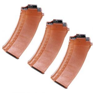 Generic Airsoft Gun Magazine 1 Airsoft Spare Parts Battleaxe 3pcs 480rd Hi-Cap Magazine for Tokyo Marui Next Gen Gen2 AK EBB Orange Brown