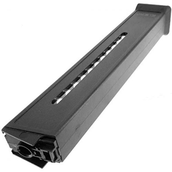 SportPro Airsoft Gun Magazine 5 SprotPro Army Force 400 Round Metal High Capacity Magazine for AEG UMP Airsoft - Black