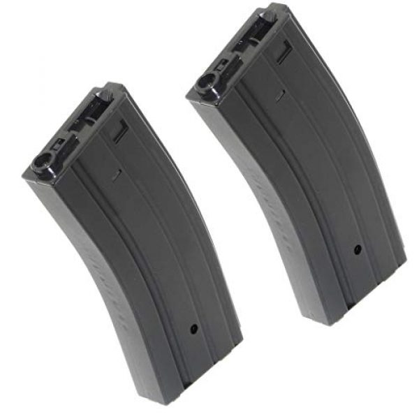 Airsoft Gang Airsoft Gun Magazine 1 Airsoft Parts 2pcs 300rd Hi-Cap Magazine for Tokyo Marui JG CYMA D-Boys Echo1 A&K G&P VFC M4 M16 AEG