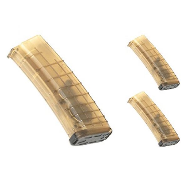 Airsoft Shopping Mall Airsoft Gun Magazine 1 Airsoft Shooting Gear 3pcs Pack CYMA 360rd Flash Mag Waffle Magazine for AK-Series AEG Semi Transparent