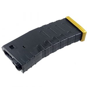 Airsoft Shopping Mall Airsoft Gun Magazine 1 Airsoft Shooting Gear APS Hi-Cap U Mag Magazine for ASR/UAR/M-Series AEG Black/Gold