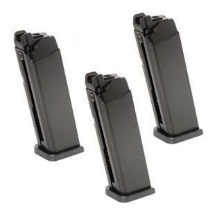 Airsoft Gang Airsoft Gun Magazine 1 Airsoft Parts APS 3pcs 23rd Top Gas Turbo Magazine for Marui/APS Dragonfly D-MOD GBB Pistol