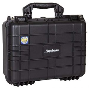 Flambeau Outdoors Pistol Case 1 Flambeau Outdoors 1410HD HD Series Marine Case - Medium, Weatherproof Portable Firearm Storage Accessory