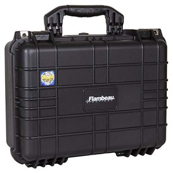 Flambeau Outdoors Pistol Case 1 Flambeau Outdoors 1410HD HD Series Marine Case - Medium, Weatherproof Portable Firearm Storage Accessory