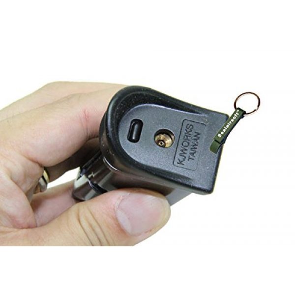 KJW Airsoft Gun Magazine 4 KJ Works 15rds Airsoft Metal 6mm Gas Magazine For G27 GBB Series -Mobile Ring Included