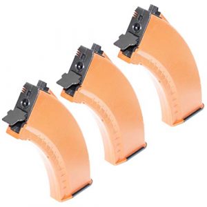 Generica Airsoft Gun Magazine 1 Airsoft Spare Parts CYMA 3pcs 550rd Hi-Cap Magazine for CYMA Tokyo Marui Jing Gong JG Classic Army ICS AK Series AEG Orange