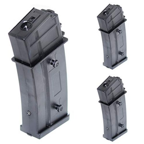 Airsoft Shopping Mall Airsoft Gun Magazine 1 Airsoft Shooting Gear Battleaxe 3pcs 430rd Hi-Cap Flash Magazine for Tokyo Marui Elite Force JG Jing Gong CYMA Classic Army ARES S&T G36 Series AEG Black