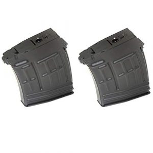 Airsoft Shopping Mall Airsoft Gun Magazine 1 Airsoft Shooting Gear CYMA 2pcs 120rd Mag Hi-Cap Magazine for S&T RS CYMA SVD Sniper AEG