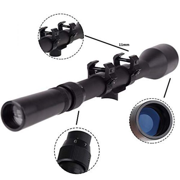 Robin Hunting Rifle Scope 3 Robin Hunting 3-7x28mm Tactical Rifle Scope Reticle Shooting Hunting Sight with 11mm Free Mounts