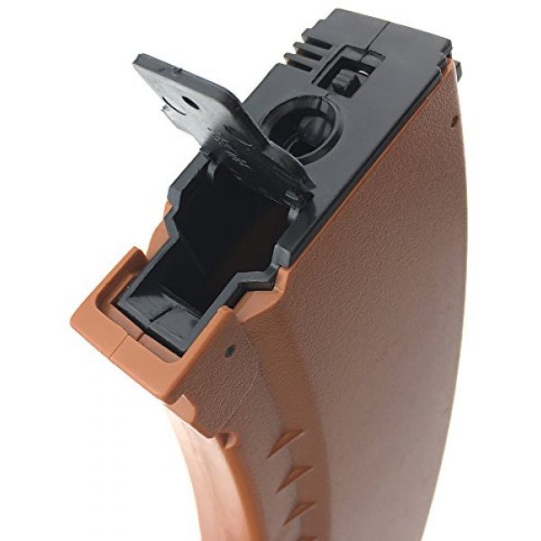 SportPro Airsoft Gun Magazine 3 SportPro 550 Round Polymer AKM Style High Capacity Magazine for AEG AK47 AK74 Airsoft - Brown