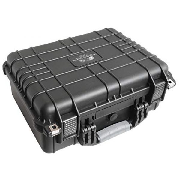 Case Club Pistol Case 5 Case Club 4 Pistol and 16 Magazine Pre-Cut Heavy Duty Waterproof Case with Included Silica Gel Canister to Help Prevent Gun Rust (Upgraded Gen-2)